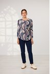 ELLA TOP - wave print